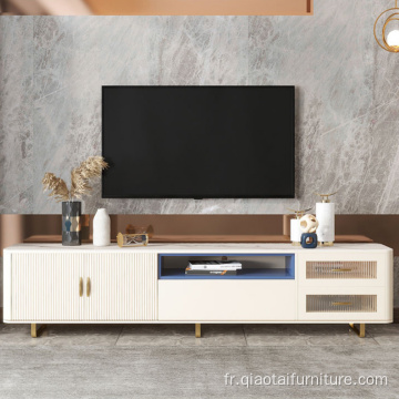 Meuble TV de rangement couleur noyer Golden Foot